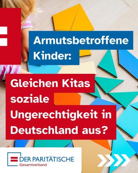 Titelbild Publikation „Ungleichheit von Anfang an. Bericht zu Armut und Kita-Betreuung“ 