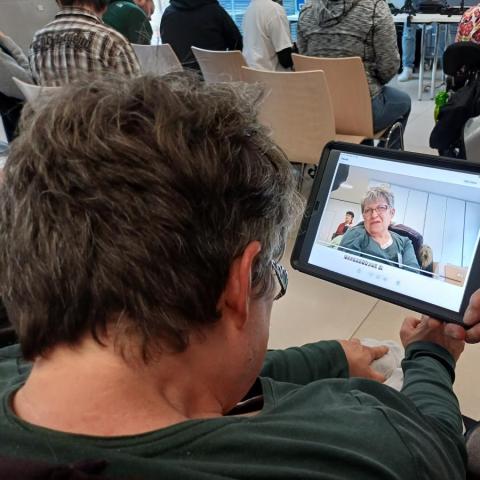 erste Versuche mit dem Tablet