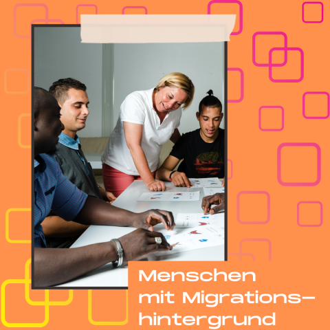 Junge Frau mit People of Color