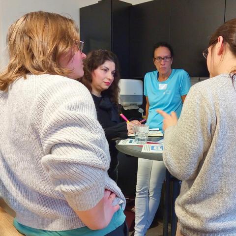 Irene Schuster im Gespräch mit der AWO, der kit-Jugendhilfe und dem Bwlv