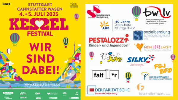 Kessel Festival 2025 mit den Logos der teilnehmenden Organisationen