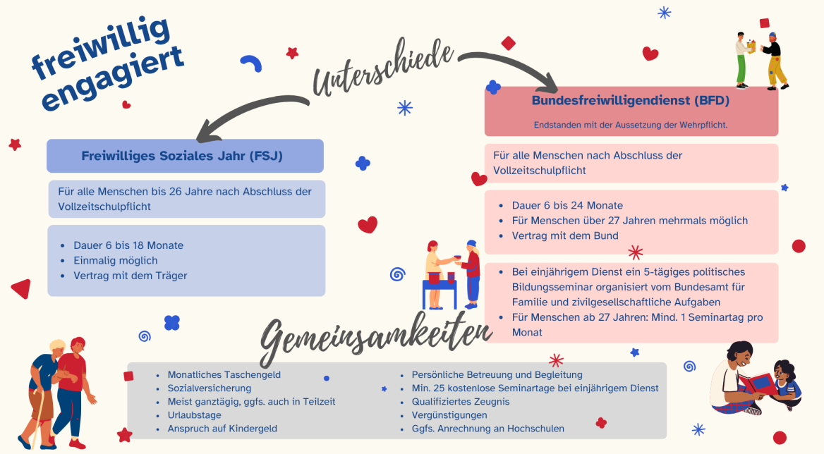 FSJ und BFD im Vergleich