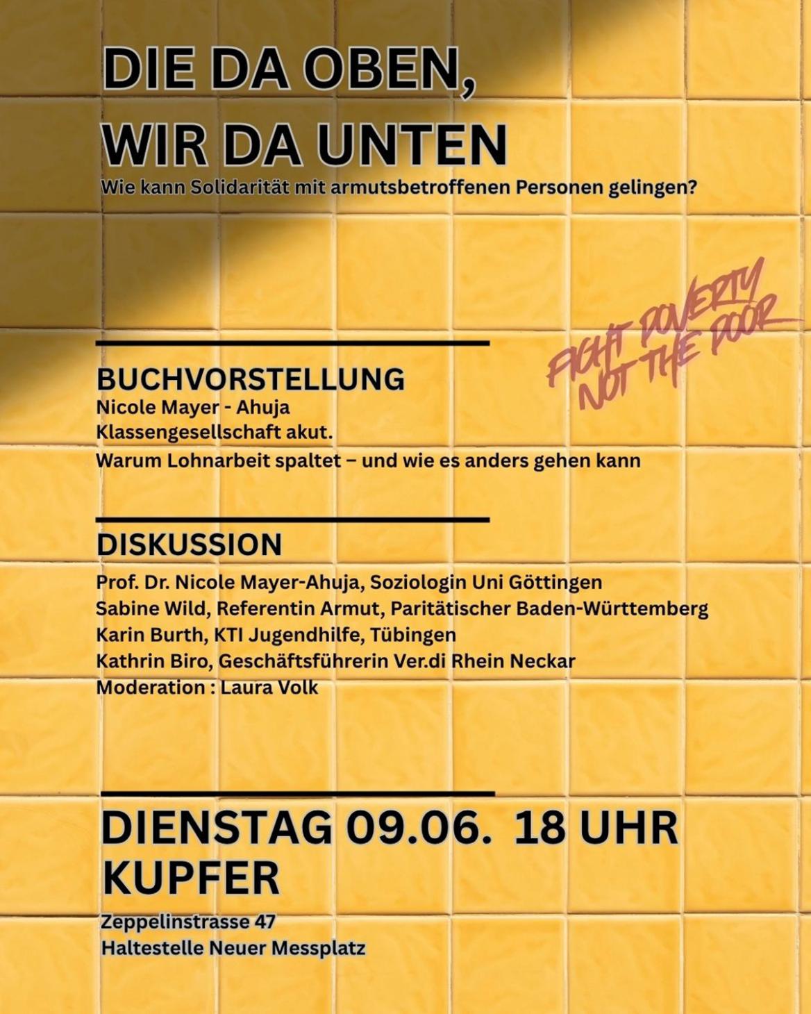 Lesung und Diskussion: Die da oben, wir da unten