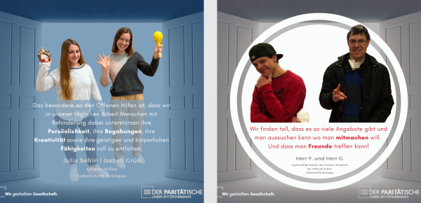 Junge Frauen und Männer