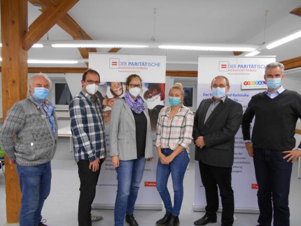 Der neu gewählte Kreisvorstand (von links) Andreas Wendlinger, Gregor Kieser, Heike Ackermann, Cindy Rolender, Wolfgang Pflüger, Peter Kohm