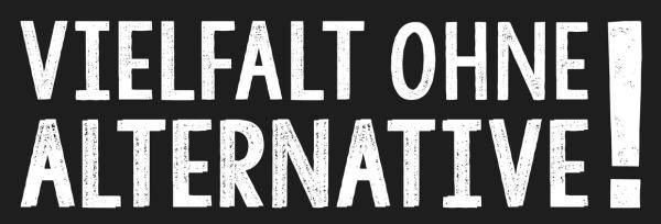 Weiße schrift auf schwarzem Grund