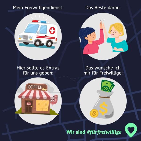 Emojis Freiwilligendienste