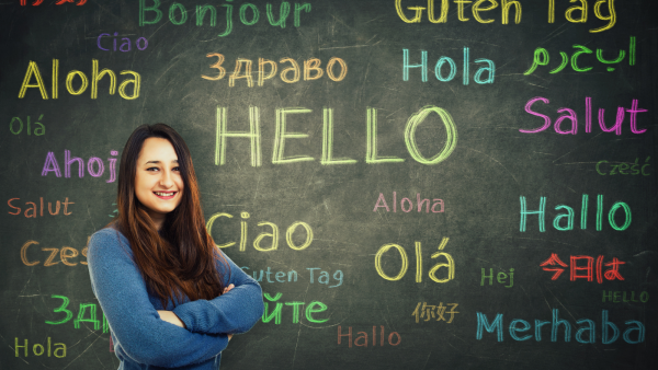 Das Wort Hallo in verschiedenen Sprachen