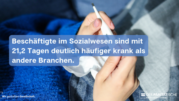 Hände mit Fieberthermometer