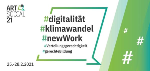 Grün weißes Plakat