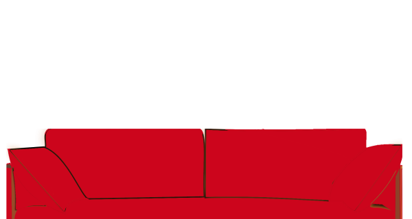 Rotes Sofa
