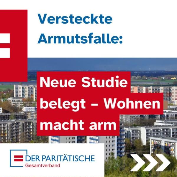 Buchtitel neue Studie belegt - Wohnen macht arm