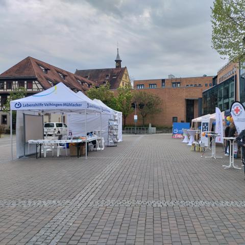 Stände beim Aktionstag