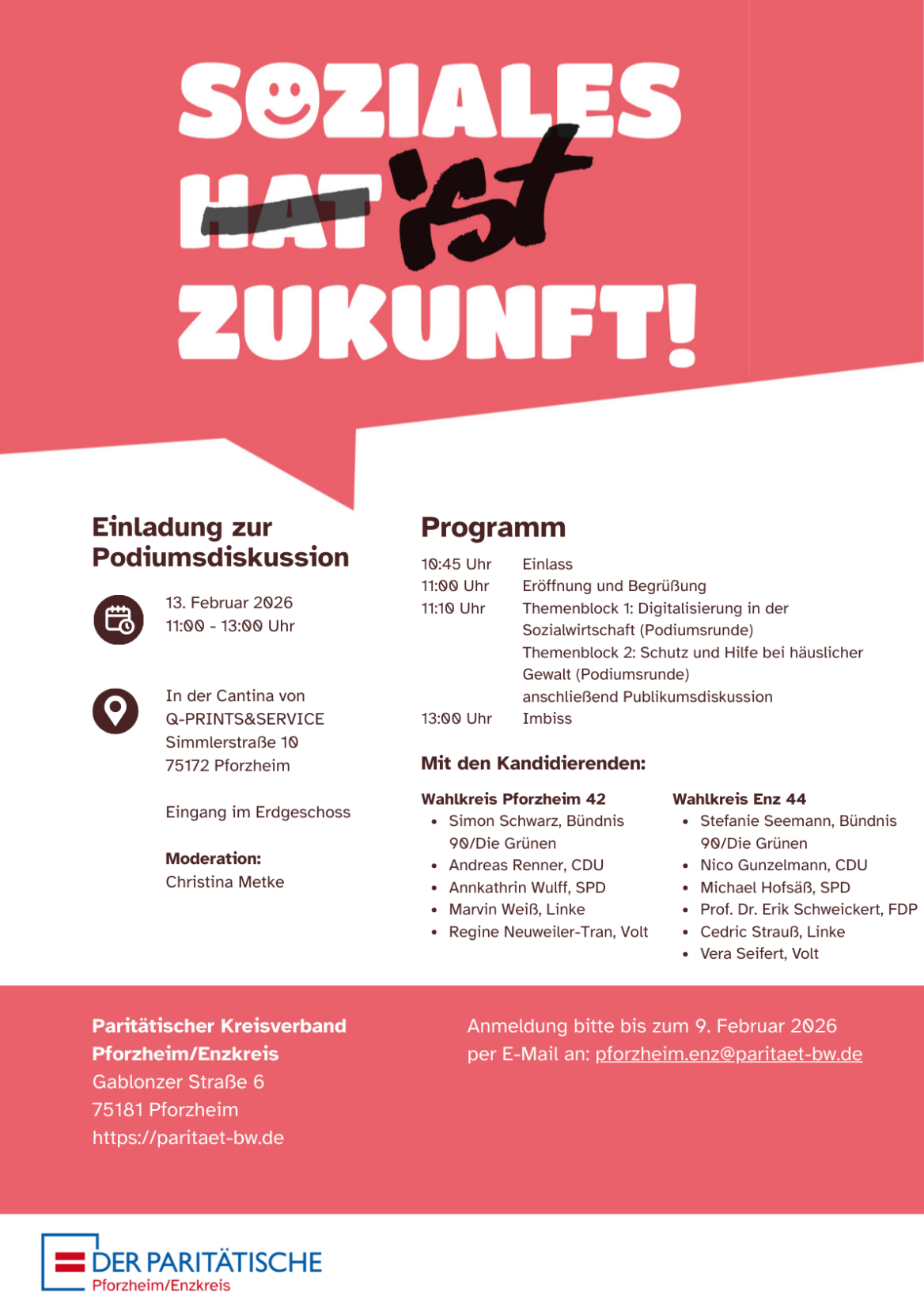 Einladungsflyer & Programm